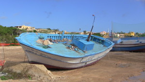 Schiffswrack in Lampedusa